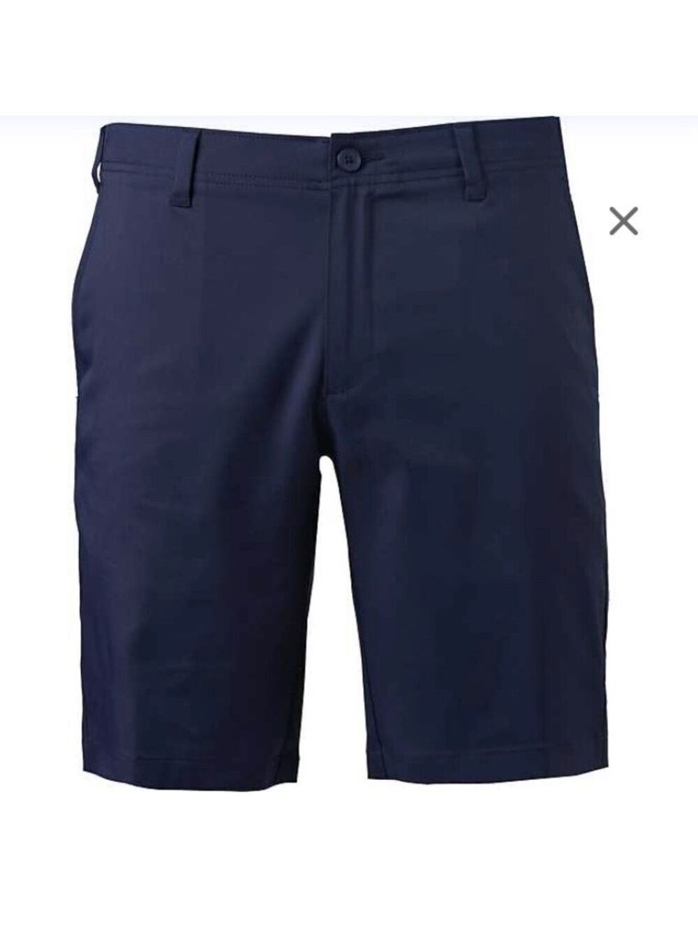 BCG Navy Blue Golf Shorts 10 Inch Inseam Moisture Wicking UPF 30